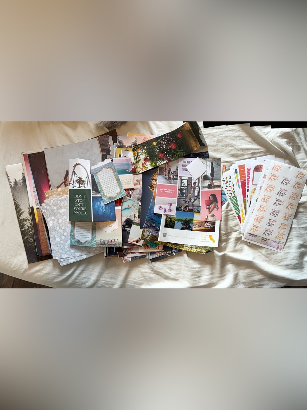 Huge collection of Collage/Scrapbook/vision board supplies